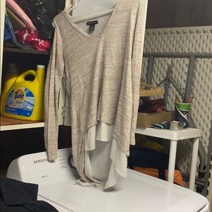 Beige layered blouse